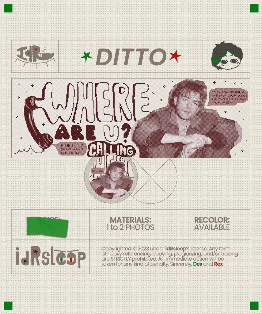 idRsleep's tweet photo. ㅤ
RETWEET this tweet to get "DITTO"
ㅤ https://t.co/PkjKMUgHQq