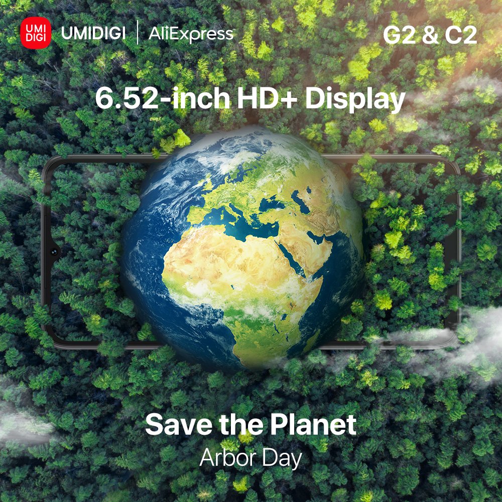 umidigi's tweet photo. Happy #ArborDay!🌳🌍
Did you know? A forest would lock up an additional 100-200 million metric tons of carbon per year. Let’s plant more trees and let the power of trees support more lives across the globe.

Win free #UmidigiG2C2📲🎁 https://t.co/hZ3YEwmeNL https://t.co/4u5aLwyD9J