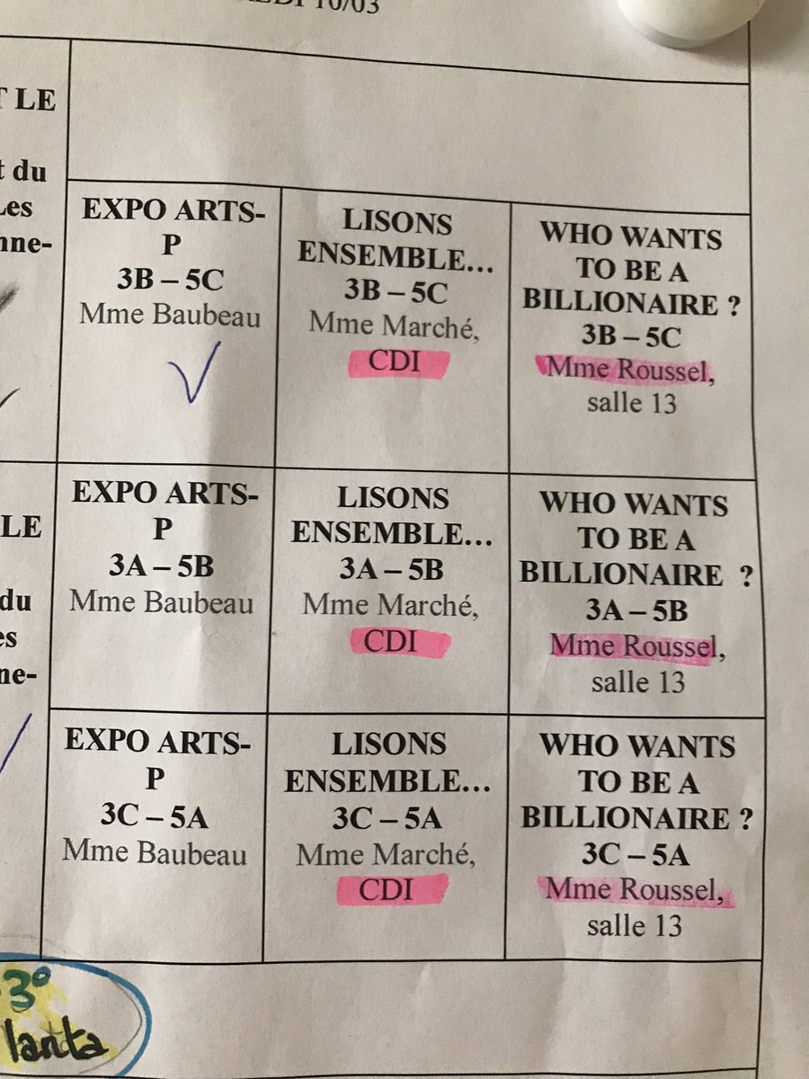 CheCajolinA's tweet photo. Semaine de l’égalité 🚺🚹⚧ n6 au @CollegeBrioux, épisode 9: Parcours d’ateliers. Chaque heure, 3 groupes de 5º et de 3º naviguent d’un atelier à l’autre toutes les 20 minutes pour aborder le thème de l’égalité. Je vous présente les 3 ateliers dans un prochain Twitt… 😉💜 https://t.co/aDG30ZDSLA