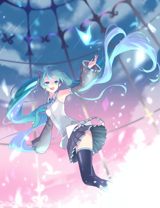 ミクさんです #ミクの日 #初音ミクイラスト 