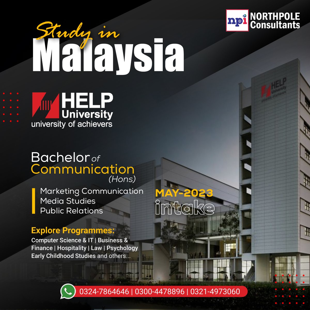 ConsultantsNpi's tweet image. 🇲🇾🇲🇾🇲🇾 𝐌𝐚𝐥𝐚𝐲𝐬𝐢𝐚,𝐓𝐫𝐮𝐥𝐲 𝐀𝐬𝐢𝐚 🇲🇾🇲🇾🇲🇾
                                           
&quot;𝗛𝗶𝗴𝗵𝗲𝗿 𝗘𝗱𝘂𝗰𝗮𝘁𝗶𝗼𝗻 𝗟𝗲𝗮𝗿𝗻𝗶𝗻𝗴 𝗣𝗵𝗶𝗹𝗼𝘀𝗼𝗽𝗵𝘆&quot;
HELP is an acronym for Higher Education Learning Philosophy.

#studyinmalaysia #helpuniversity
#npi #malaysiavisa