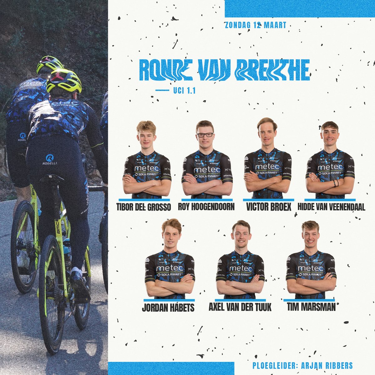 Het belooft een guur weekend te worden in Drenthe! En dit zijn de zeven mannen met wie we van start gaan in de Ronde van Drenthe!