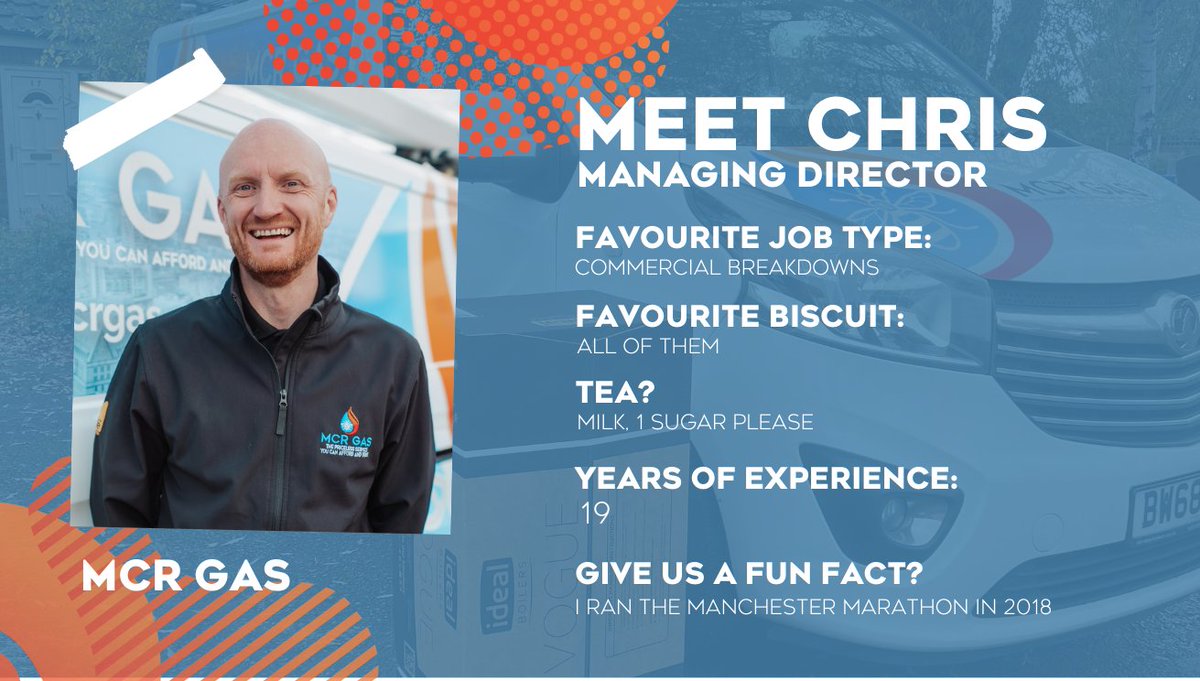 Next on our #meettheteam series is Managing Director and Senior Gas Engineer Chris.