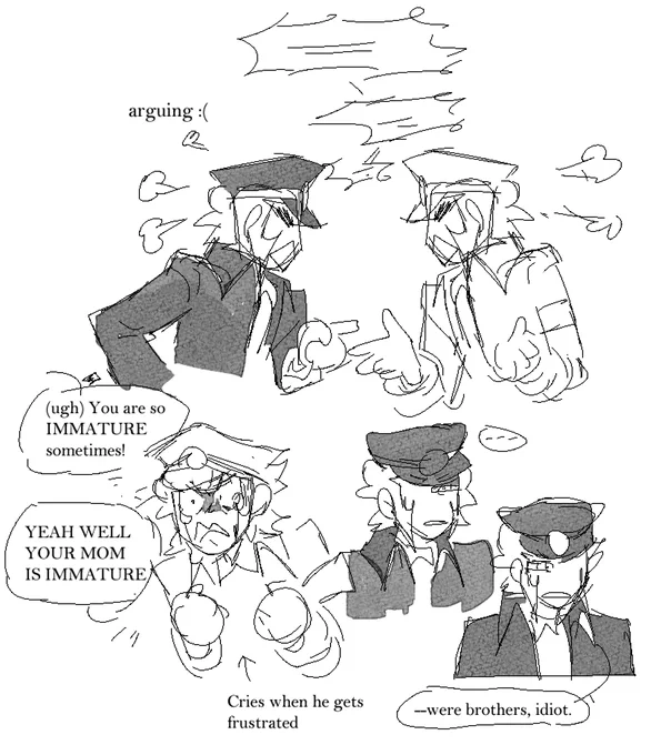 all their arguments end the same way </3 