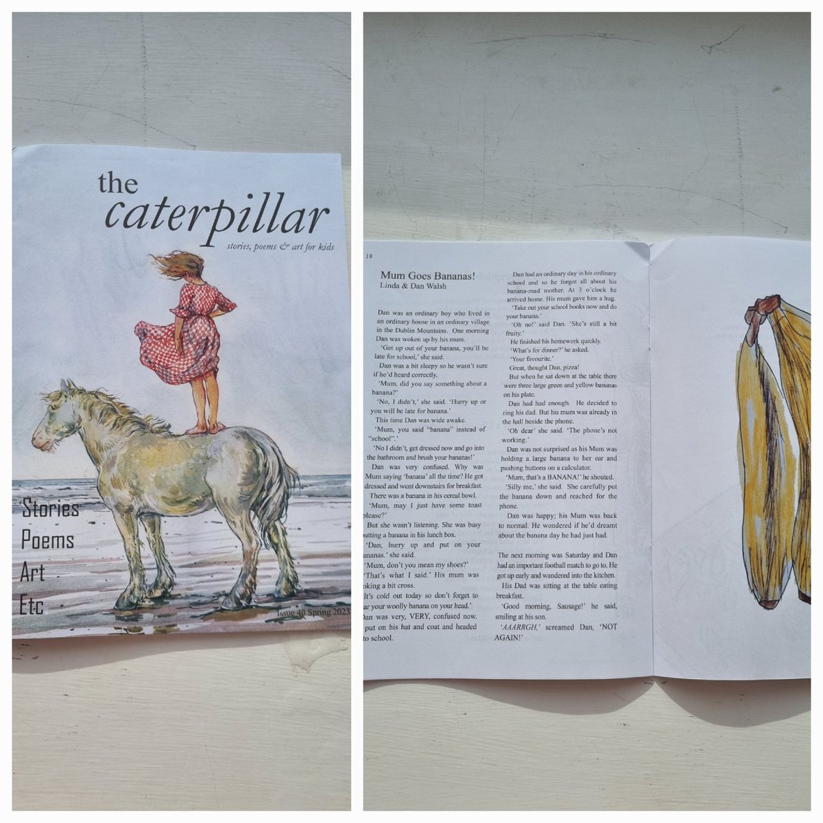 Thrilled to receive The Caterpillar with the story I wrote with my son when he was 8! What a stunning cover, so so sad it's the last edition. It brought joy to my life all these years.  Farewell and thank you <a href="/thecaterpilla20/">The Caterpillar 🐛</a>