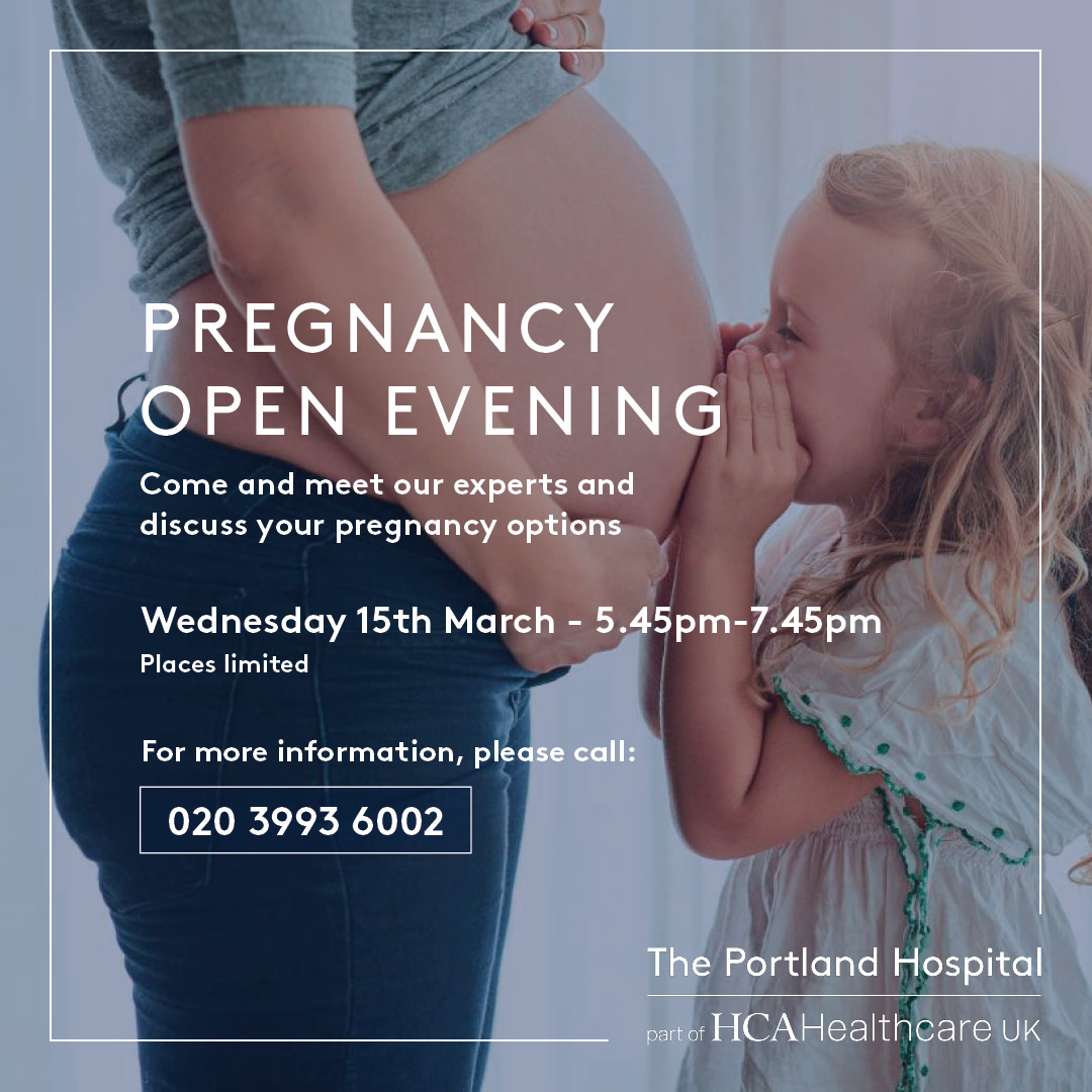 📅 Pregnancy Open Evening
On Wednesday 15th March, from 5.45pm, we will be hosting a Pregnancy Open Evening, where expectant parents are invited to meet some of our experts, including our midwives, consultants and maternity experts. Book your spot:
pulse.ly/0m3ep0apwk