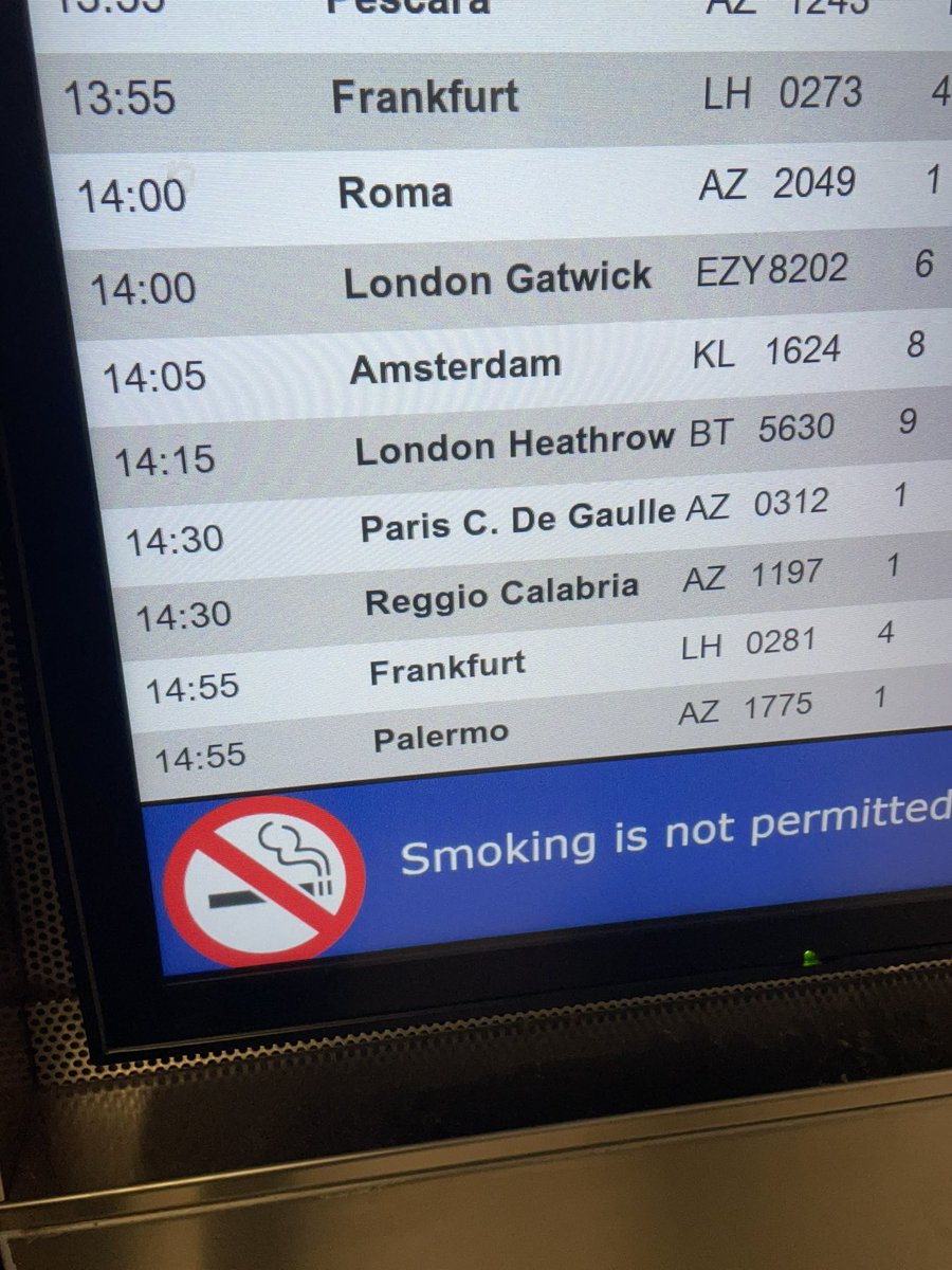 Y6Claviere's tweet photo. Please check flight times before departing to pick up in Newcastle. Our Milan Heathrow flight is delayed but we still should be fine  to get on for Heathrow Newcastle. https://t.co/Mkf6ZWPh08