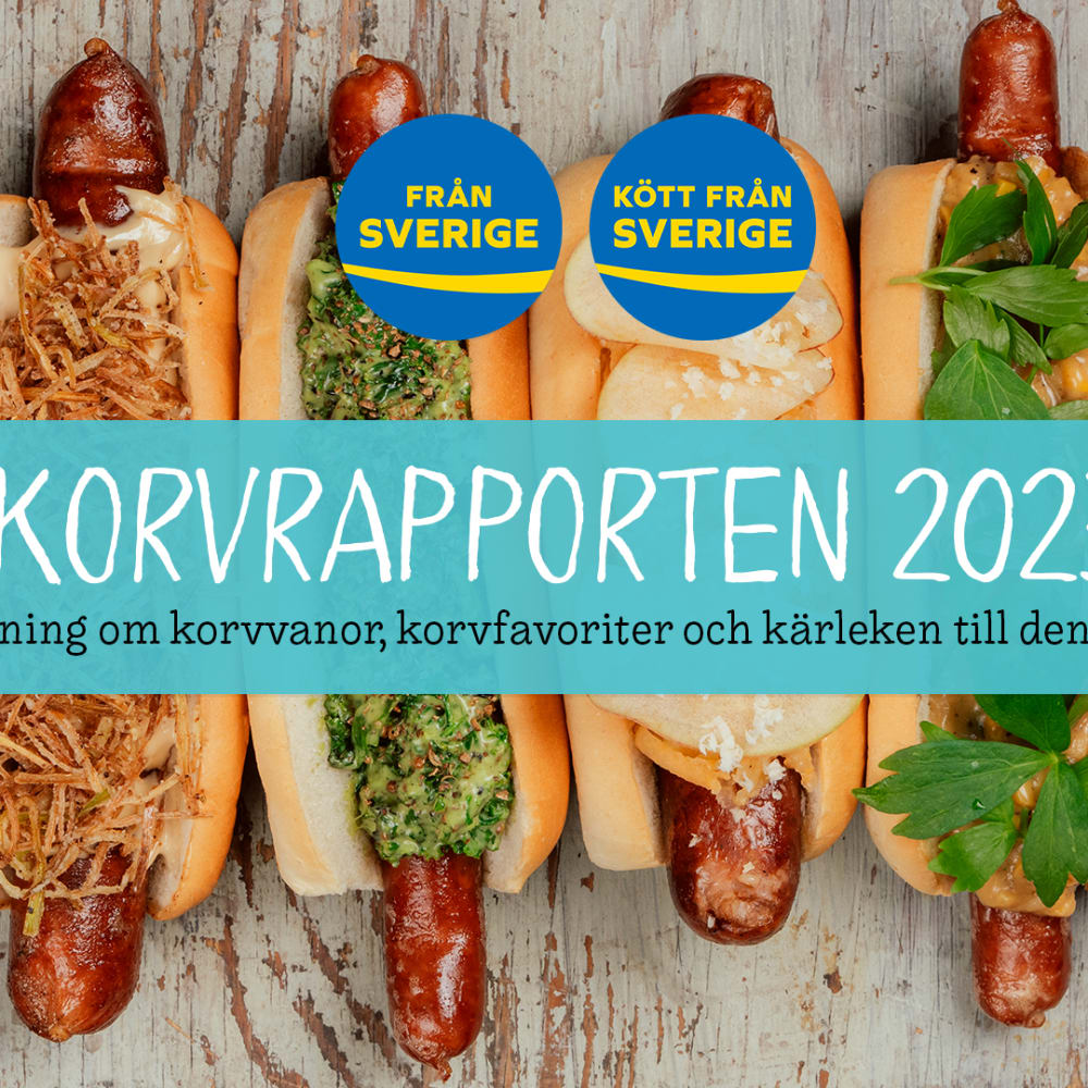 Korvrapporten 2023 är här! Den baseras på en undersökning av Demoskop på uppdrag av Svenskmärkning AB, som står bakom den frivilliga ursprungsmärkningen Från Sverige. mynewsdesk.com/se/fransverige…