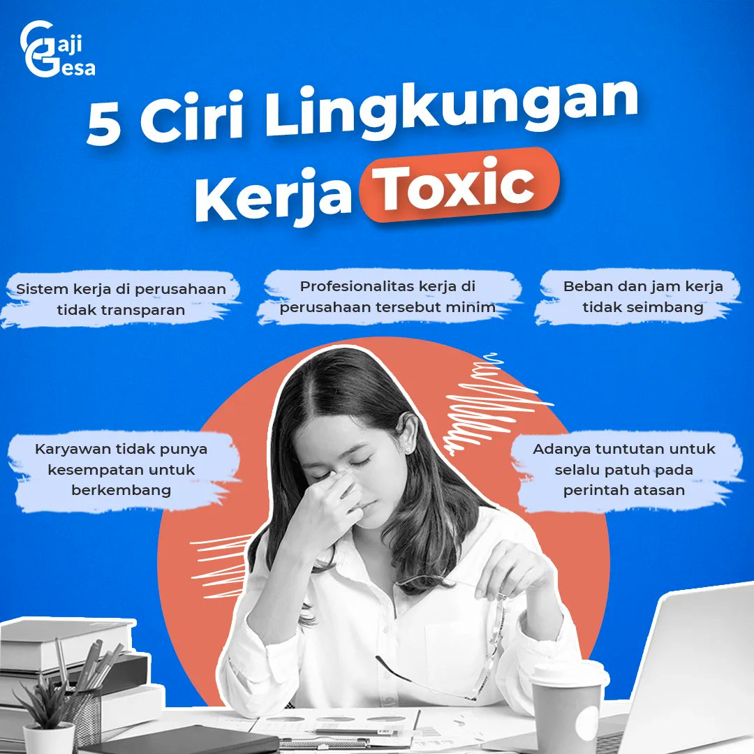 GajiGesa's tweet image. #SobatGaji punya pengalaman dengan lingkungan kerja seperti ini? Yuk, share di kolom komentar!

#GajiGesa #employeetips #employeementalhealth #mentalhealth