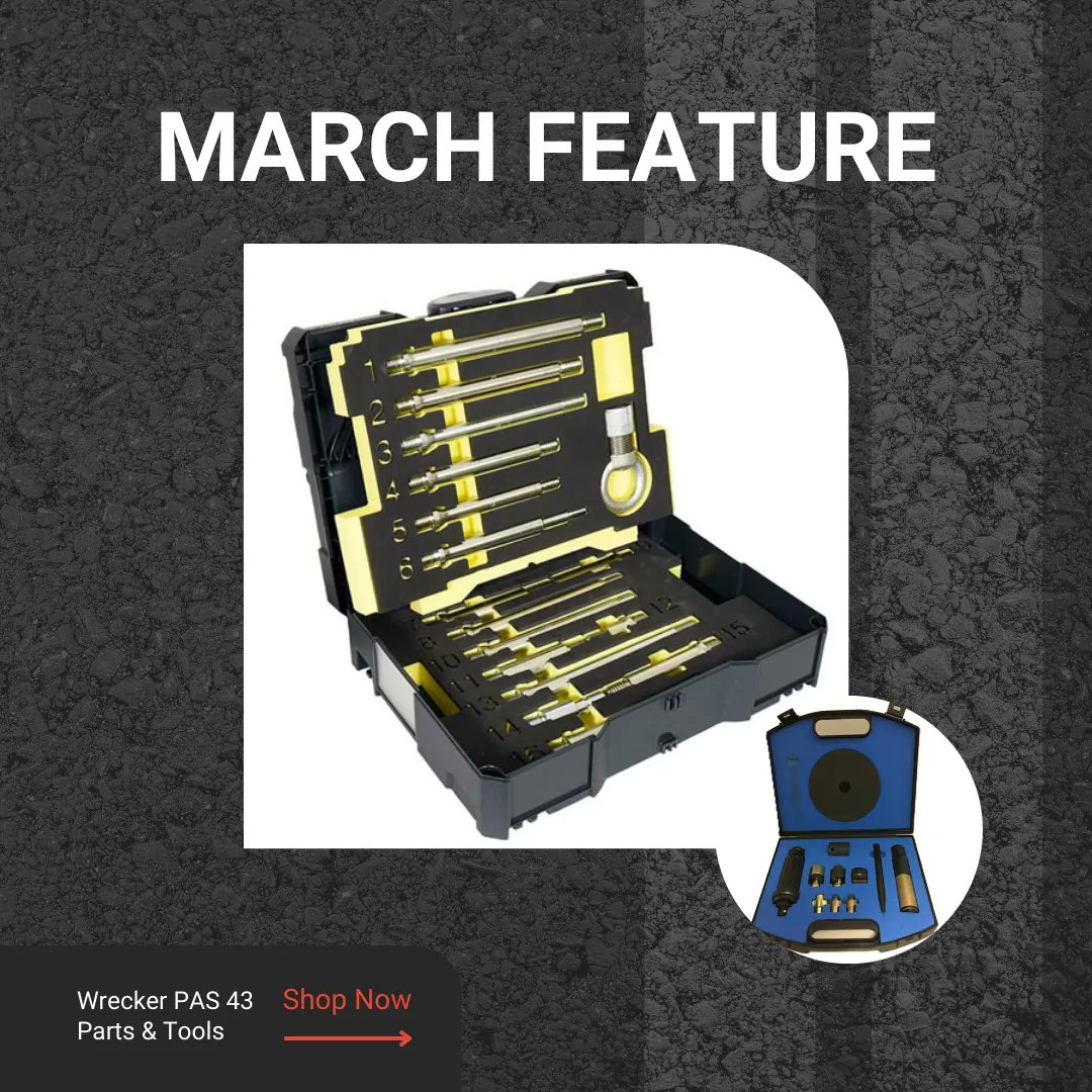 TCServices1990's tweet image. Our featured category for March is Wrecker #PAS43 Parts and Tools. 

Take a look at our offers below or shop the full range here &amp;gt; buff.ly/3ymwUSg 

#VehicleRecovery #OffRoadRecovery #RecoveryEquipment