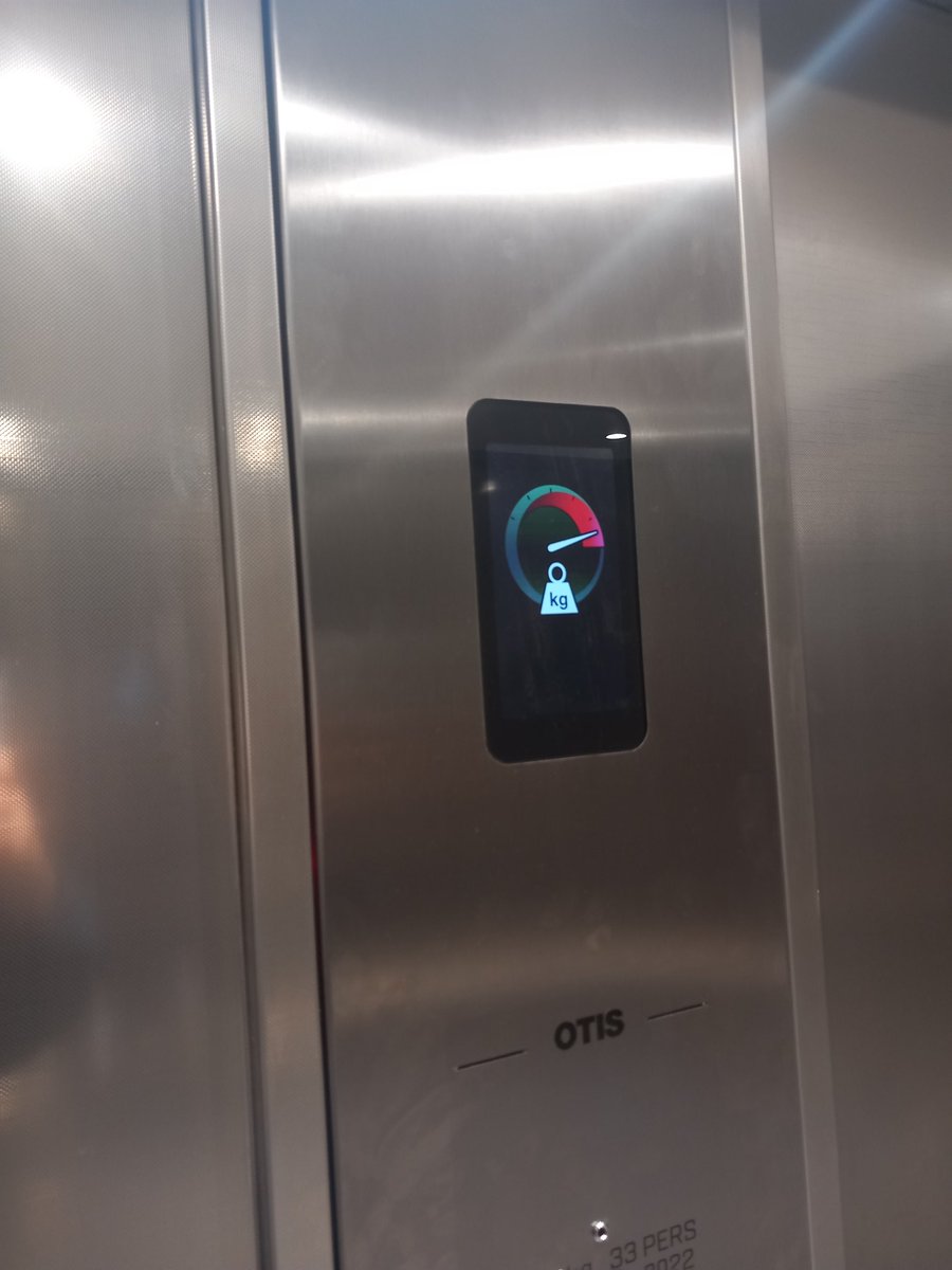 I said I liked the new lift at work...but no longer! There was only me in it....fat shamed by a lift!