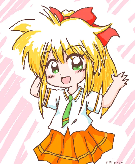 舞調さんちの十文字ミコちゃん生誕祭に出遅れたので(板タブのペンが失踪)タグもつけずにこっそりと…   エアリプ?w 