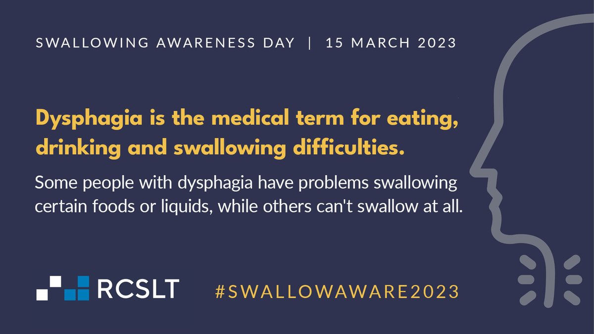 RCSLT ๐ (@rcslt) on Twitter photo What does the medical term 'dysphagia' mean and how can it affect people throughout their lives? Find out more via: bit.ly/3T6UDPN #SwallowAware2023 #dysphagia #nhweek #slpeeps <a href="/NHWeek/">N&H Week</a> <a href="/RCSLTNI/">RCSLT Northern Ireland</a> <a href="/rcsltscot/">RCSLT Scotland</a> <a href="/RCSLTWales/">RCSLT Wales</a> <a href="/Nick_Hewer/">Nick Hewer</a> <a href="/WeAHPs/">WeAHPs ๐</a> What does the medical term 'dysphagia' mean and how can it affect people throughout their lives? Find out more via: bit.ly/3T6UDPN #SwallowAware2023 #dysphagia #nhweek #slpeeps <a href="/NHWeek/">N&H Week</a> <a href="/RCSLTNI/">RCSLT Northern Ireland</a> <a href="/rcsltscot/">RCSLT Scotland</a> <a href="/RCSLTWales/">RCSLT Wales</a> <a href="/Nick_Hewer/">Nick Hewer</a> <a href="/WeAHPs/">WeAHPs ๐</a>