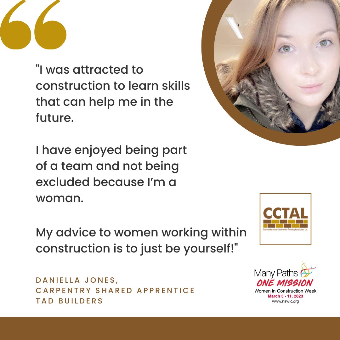 This week is #womeninconstructionweek2023, and we got the chance to speak to some of our members’ experiences within the industry. Here is what Gemma Dugan, Shared Apprentice Carpenter at TAD Builders, had to say. #wicweek #wicweek23 #25yearsofwicweek