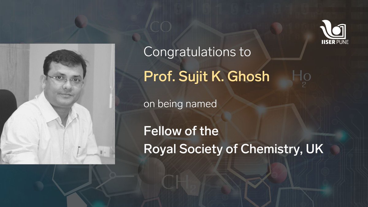IISER Pune (@iiserpune) on Twitter photo Prof. Sujit Ghosh has been invited by the Royal Society of Chemistry, U.K. <a href="/RoySocChem/">Royal Society of Chemistry</a> to become a Fellow of the Society under the 'Leaders in the Field' scheme.
Our #congratulations and best wishes to <a href="/skglab_iiserp/">Sujit K. Ghosh Research Group @IISER Pune</a> on this recognition!
iiserpune.ac.in/news/post/prof⦠Prof. Sujit Ghosh has been invited by the Royal Society of Chemistry, U.K. <a href="/RoySocChem/">Royal Society of Chemistry</a> to become a Fellow of the Society under the 'Leaders in the Field' scheme.
Our #congratulations and best wishes to <a href="/skglab_iiserp/">Sujit K. Ghosh Research Group @IISER Pune</a> on this recognition!
iiserpune.ac.in/news/post/profā¦