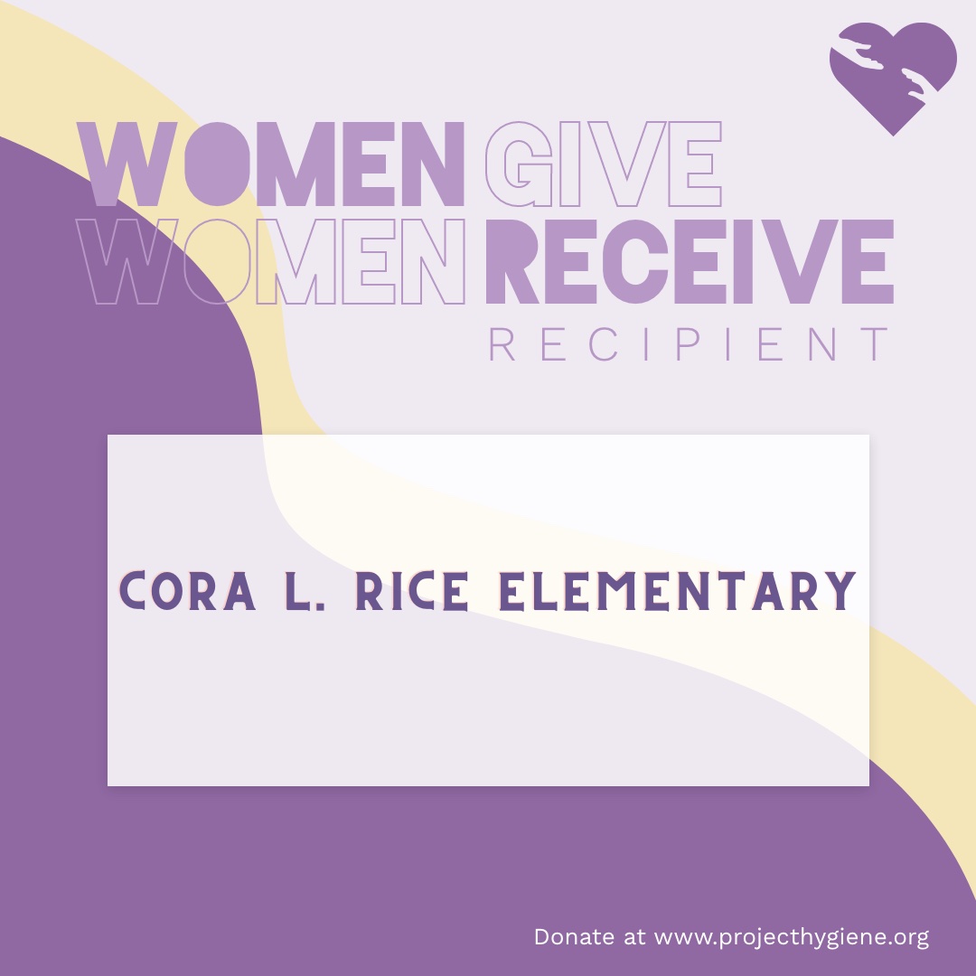 #22daysofgiving - Congratulations to Cora L. Rice Elementary Schoo. You've been selected to receive a #ProjectHygiene #WomenGive #WomenReceive toiletry box. #PHWGWR #womenshistorymonth #thursdayNetwork #thefated70 #IWD2023