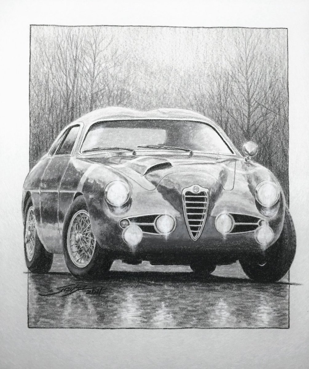 Alfa Romeo 1900 CSS Zagato
障子紙+色鉛筆
#イラスト #アナログ #色鉛筆 #illustration #drawing #colordpencil 