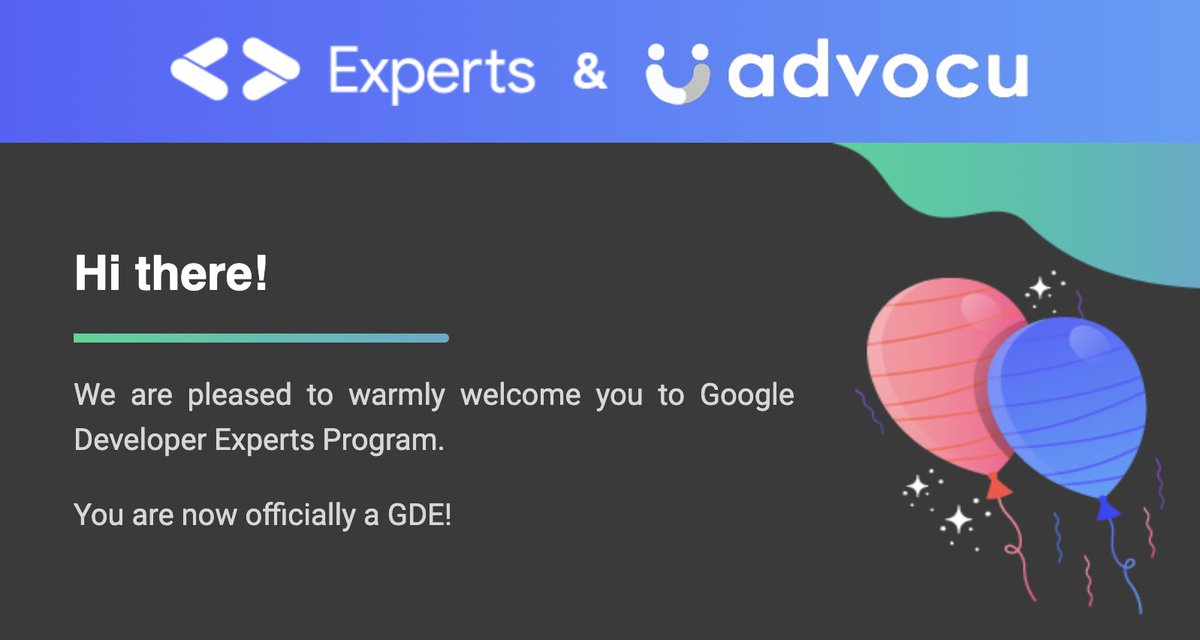 DroidyAyu's tweet image. Hard to find the words😅 I am so happy and proud to announce that I am now a Firebase GDE @GoogleDevExpert🥳
My journey with the community continues 🤗 Thank you @imthepk for the trust and @maiatoday for being my mentor 😁
#GDE #GoogleDeveloperExpert #Firebase