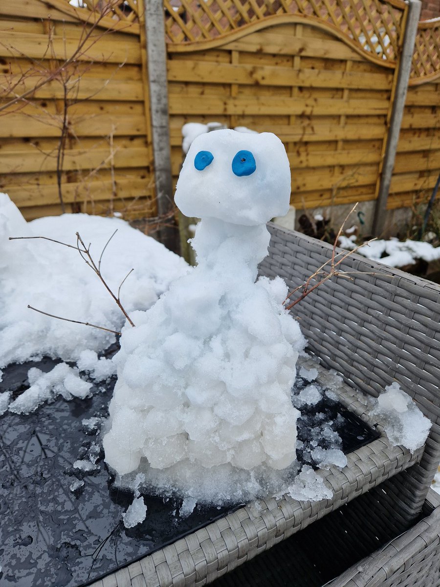 <a href="/plantbrkmaths/">Plantbrk Maths</a> Zacherys miniture snowman before it melts!!  #mathssnowday