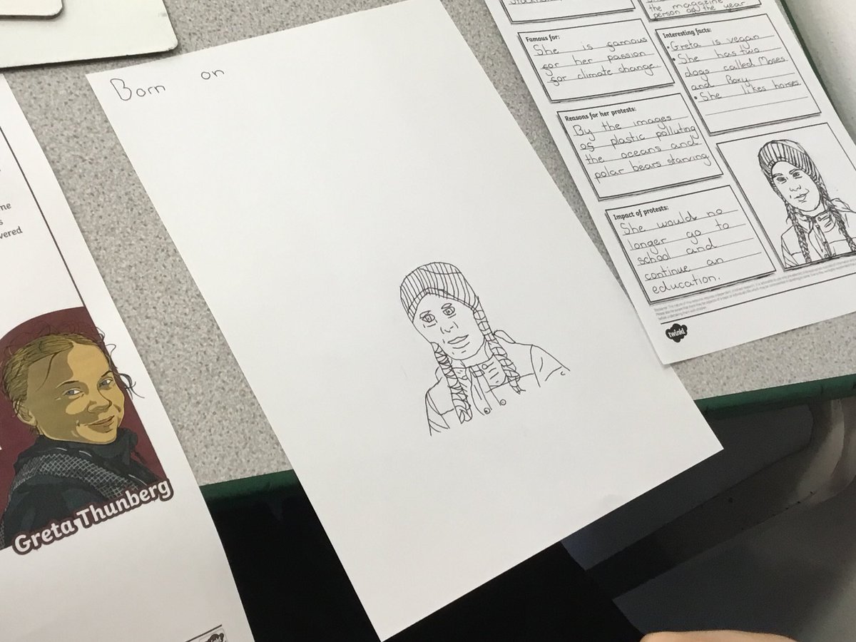 AshingdonAPA's tweet photo. Year 6 pupils have been learning about Greta Thunberg and how she has worked to raise awareness of climate change. @AETAcademies @MHeatherson1 #geographyday https://t.co/L6ldhSD43w