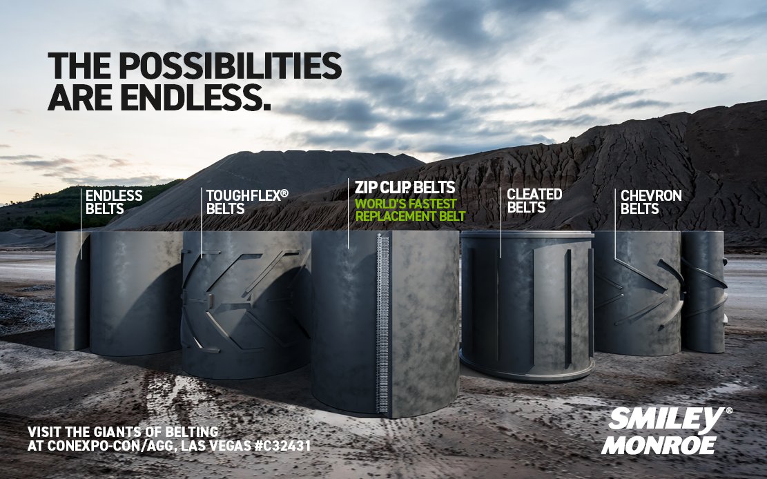 Visit the #GiantsofBelting at <a href="/conexpoconagg/">CONEXPO-CON/AGG</a> to discover the possibilities with our range of customized Endless Conveyor Belts. 👍

#CONEXPOCONAGG #CONEXPOCONAGG2023