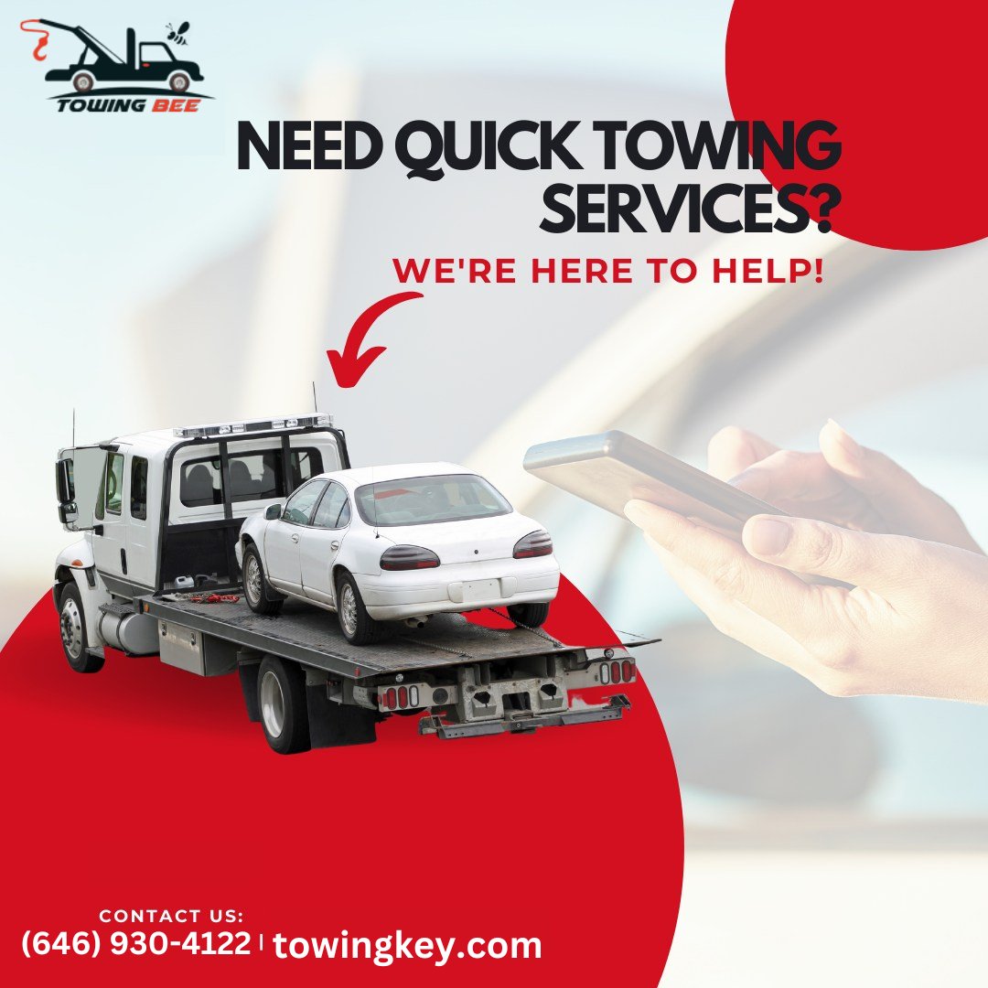towingbeee's tweet photo. Towing Bee is here to provide you with safe &amp; reliable long-distance towing at an affordable rate. 
Dial 📞  (646) 777-2304  or visit our website at https://t.co/i4IP5Hp6Ry
.
.
#towingbee #carjumpstart #batteryreplacement #carbattery #towingservice #towingcompany https://t.co/Xgxcmscirg