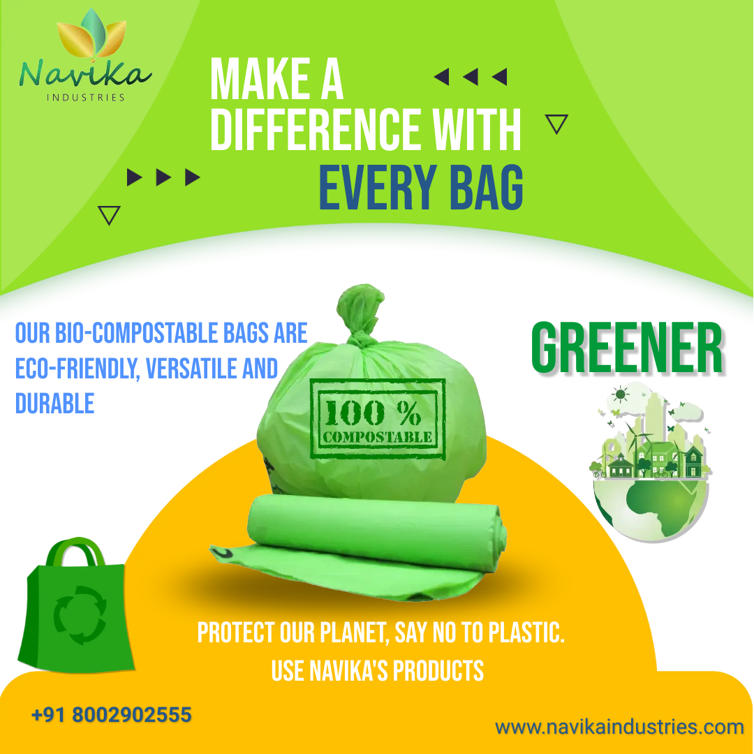 navikaindustry's tweet photo. Join the eco-revolution with our sustainable and bio-compostable bags - A step towards a greener tomorrow.
Visit: https://t.co/fZPJDIXk29
Call on: 8002902555
-
#gogreen #biodegradablebags #compostablebags #garbagebags #shrinkfilms #saynotoplastic #stopusingplastic #stopsingleuse https://t.co/gZeQys7sea