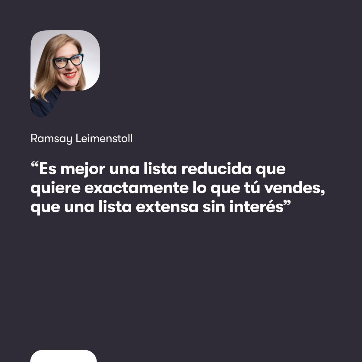 💡📩 Una de las premisas 🔝 para cualquier estrategia de #emailmarketing y que comprendimos hace mucho tiempo ¿De qué sirve una gran base de datos de clientes si la mayoría no van a mirar el correo que les envíes?

#marketingdigital #frasesdemarketingdigital
