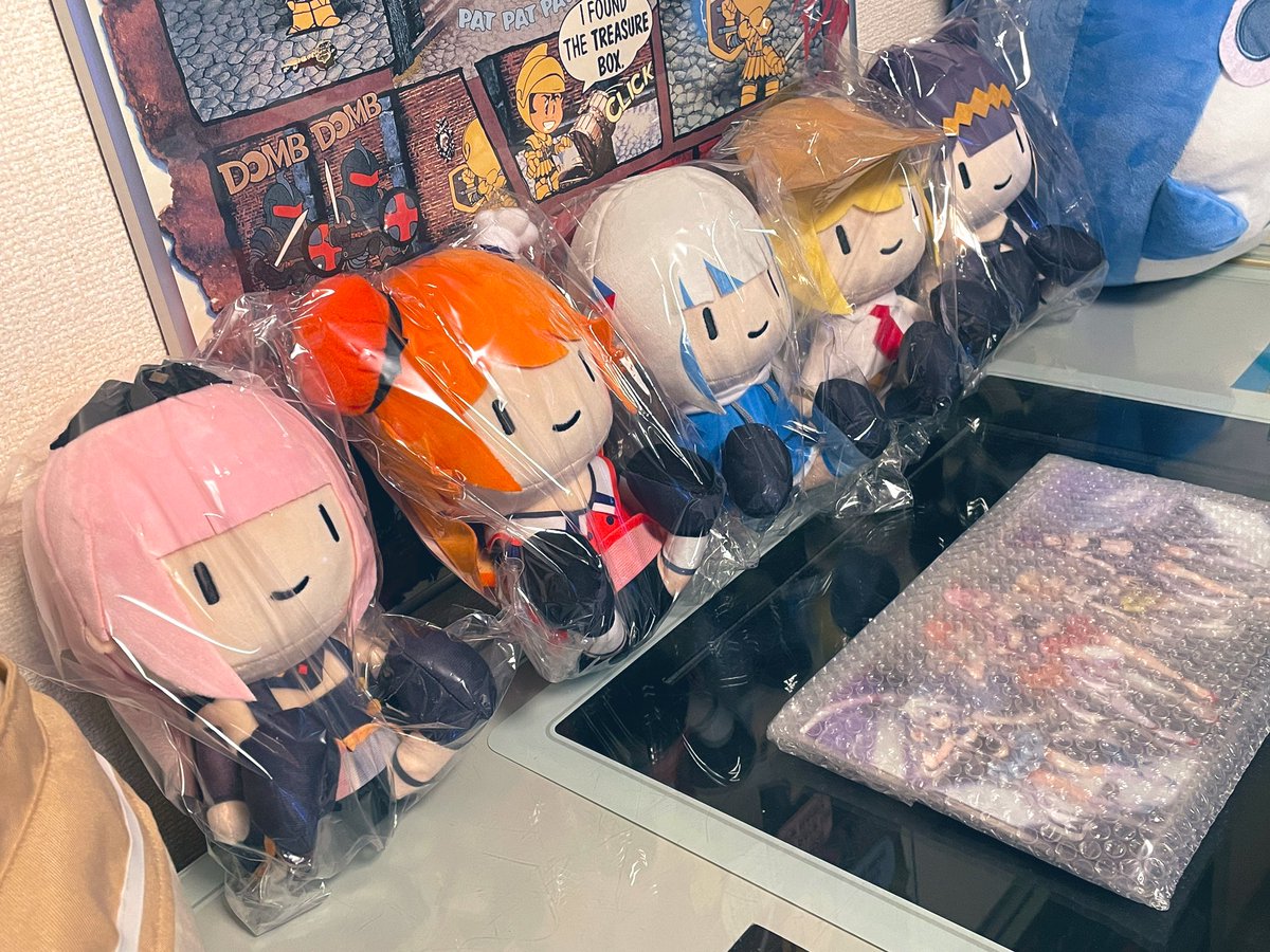 MAXX_2nd's tweet image. ホロライブ English Mythのぬいぐるみ届いた！Smolシリーズ可愛いw
#HololiveEnglish #HololiveMyth