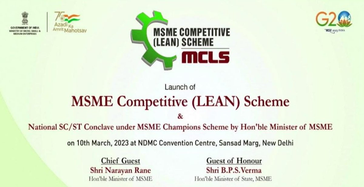 vikasmnpc's tweet image. Shri B. B. Swain, Secretary, #Ministry_of_MSME, discussed how the &quot;MSME Competitive (#Lean) Programme&quot; can assist make Bharat not only Aatmanirbhar but also a highly desired business destination globally.

#MSME_Competitive_Lean_Scheme
Web:youtube.com/watch?v=IEr2lr…
