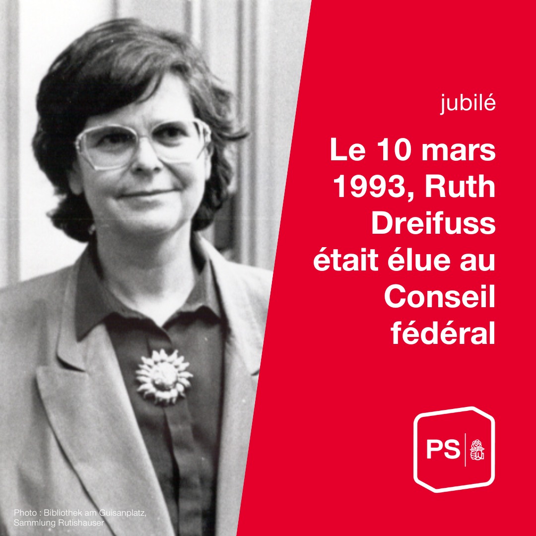 PSSuisse's tweet photo. Il y a 30 ans, Ruth Dreifuss était la première socialiste élue au Conseil fédéral. Merci Ruth pour ton inlassable combat pour la justice sociale et l'égalité 💪🌹
Il reste tant à faire – nous continuons à porter la mobilisation féministe de l'époque ! #GreveFeministe #14juin https://t.co/JkC3CcfgOQ