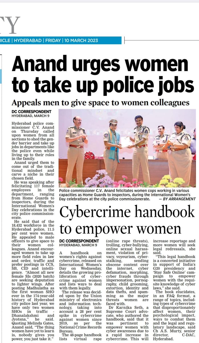 hyderabad she teams (@hydsheteam) on Twitter photo Hyderabad C.P Sir C.V Anand IPS urges women to take up police jobs.
<a href="/TelanganaCOPs/">Telangana Police</a> <a href="/hydcitypolice/">Hyderabad City Police</a> <a href="/CPHydCity/">CP Hyderabad City Police</a> @ts_womensafety @TS_SheTeams <a href="/hydsheteam/">hyderabad she teams</a> <a href="/bharosahyd/">BHAR0SA</a> Hyderabad C.P Sir C.V Anand IPS urges women to take up police jobs.
<a href="/TelanganaCOPs/">Telangana Police</a> <a href="/hydcitypolice/">Hyderabad City Police</a> <a href="/CPHydCity/">CP Hyderabad City Police</a> @ts_womensafety @TS_SheTeams <a href="/hydsheteam/">hyderabad she teams</a> <a href="/bharosahyd/">BHAR0SA</a>