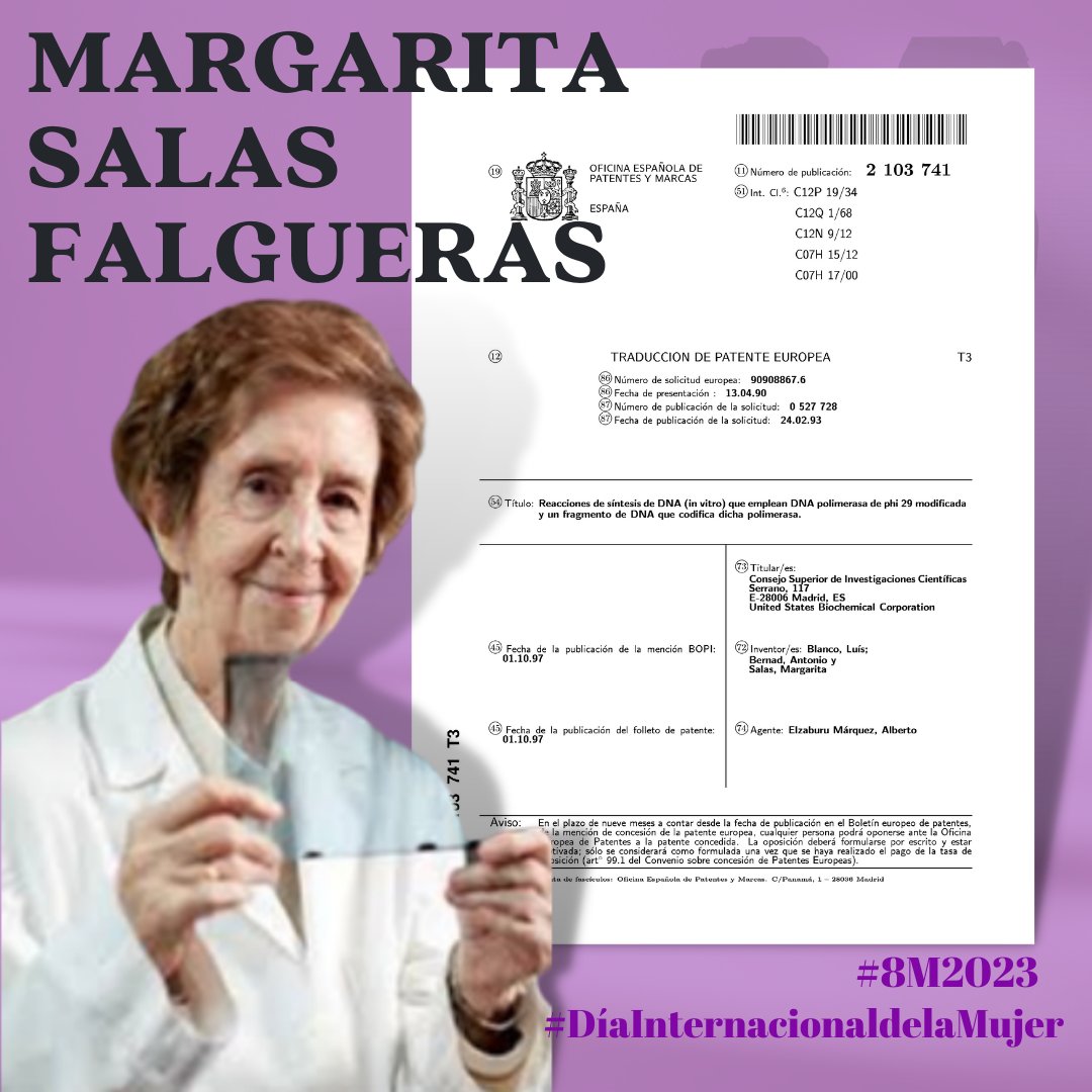 OEPM_es's tweet photo. En la semana en la que celebramos el #DíaInternacionaldelaMujer, os mostramos grandes mujeres referentes en el mundo de la tecnología y la innovación que han hecho un buen uso de los derechos de propiedad industrial.
Visítanos en Instagram 👇
https://t.co/PeunvI071A
#AprendePI https://t.co/Ir9hDQCBx1