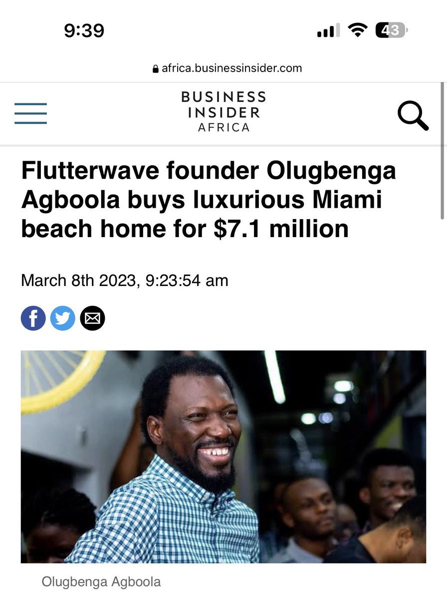 demeek_'s tweet photo. @Ability_99003 @theflutterwave @accessbank_help The funny thing is the CEO that just acquired another mansion oversea. It's glaring now! #flutterwavescam https://t.co/Iybh0s2byd