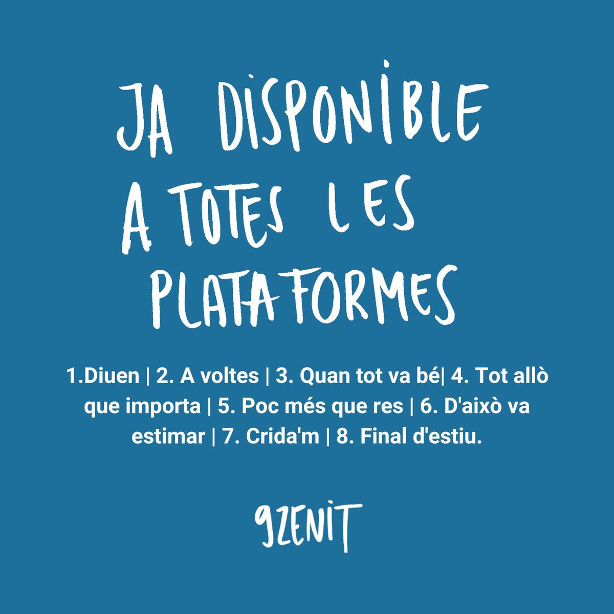 Ara sí. “Final d’estiu” és tot vostre 💙

open.spotify.com/album/4Kzf0xu8…