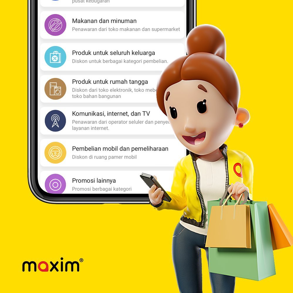 maxim_malang's tweet photo. Keuntungan dari Maxim bukan hanya perjalanan yang ekonomis. Kami juga punya diskon untuk olahraga, bengkel, restoran dan masih banyak lagi! Kami bekerja sama dengan beragam perusahaan dan mereka menyelenggarakan promosi untuk para pengguna kami. https://t.co/k7EiM1Tjlp