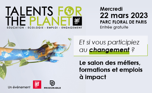 👋 ON RECRUTE, en interne (2 CDI, 1 stage) et pour le Programme Associé !

👉 Retrouvez nous cette année encore sur le salon Talents For The Planet le 22 Mars au Parc Floral de Paris pour échanger !

✍️ Inscription gratuite ici : ow.ly/egy050Nf3tN
