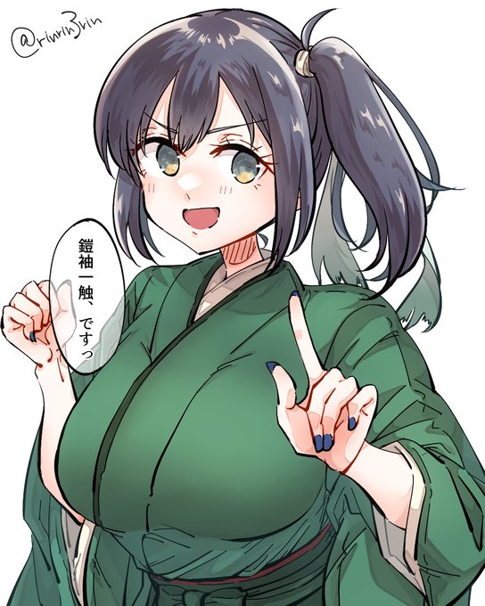 艦これらくがき。蒼龍ちゃんでサイドテールの日 