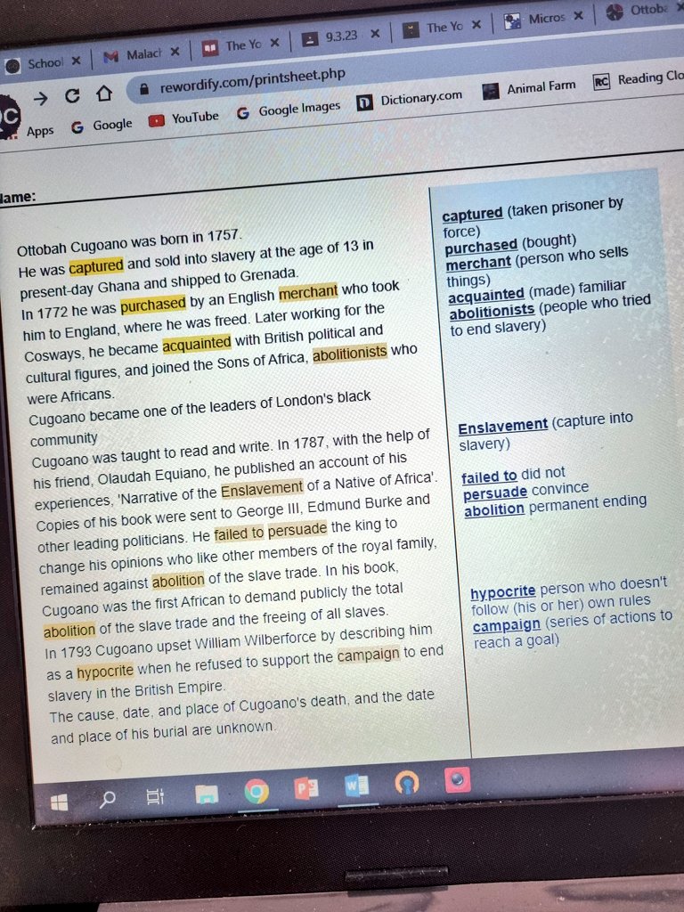 Huge thanks to <a href="/teach_smith/">Dan Smith</a> for finding this gold mine: rewordify.com there's so many options for supporting students with challenging texts! This will be an absolute game changer across all subjects for all teachers! It's a win win for Literacy! 📚💜