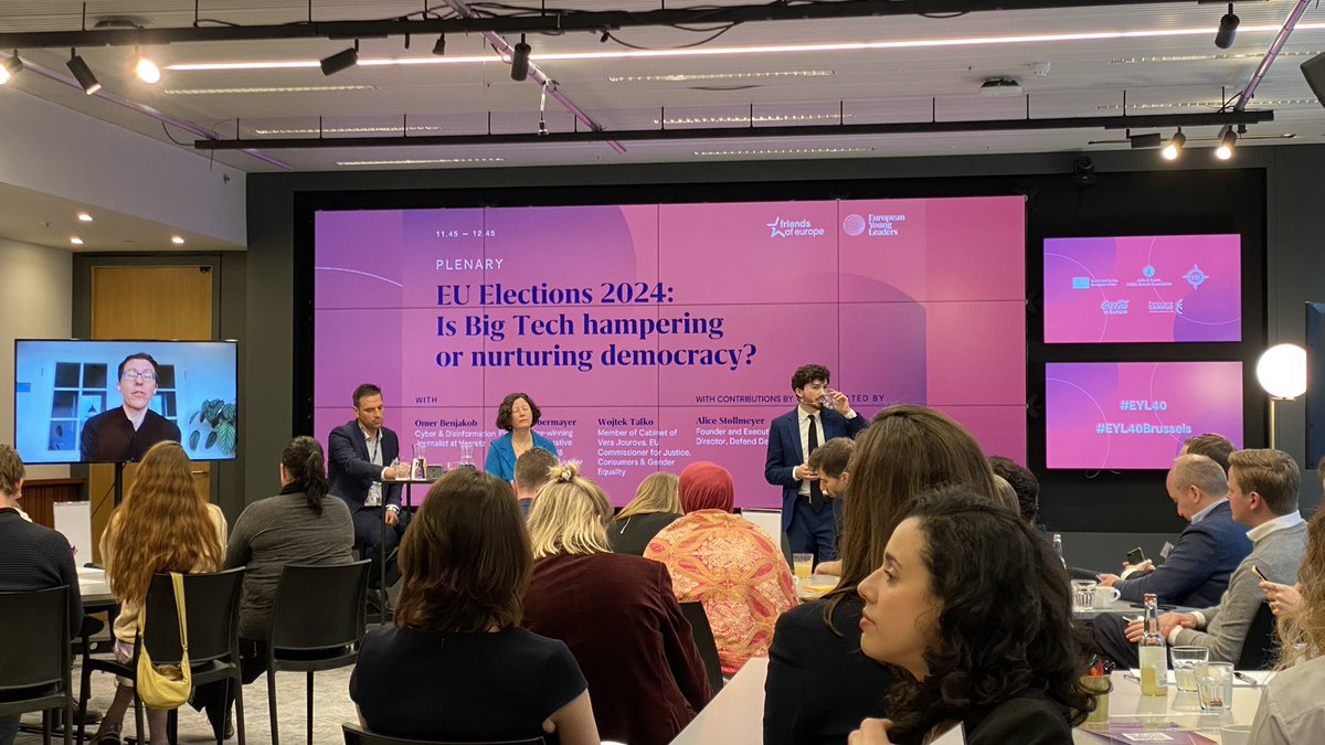 Hopefully new regulation #DigitalServiceAct #DSA will help civil society to provide transparency and responsibility for content posted on social platforms. Californian Big Tech need to answer to European law. @FriendsofEurope #EYL23 #EYL40Brussels