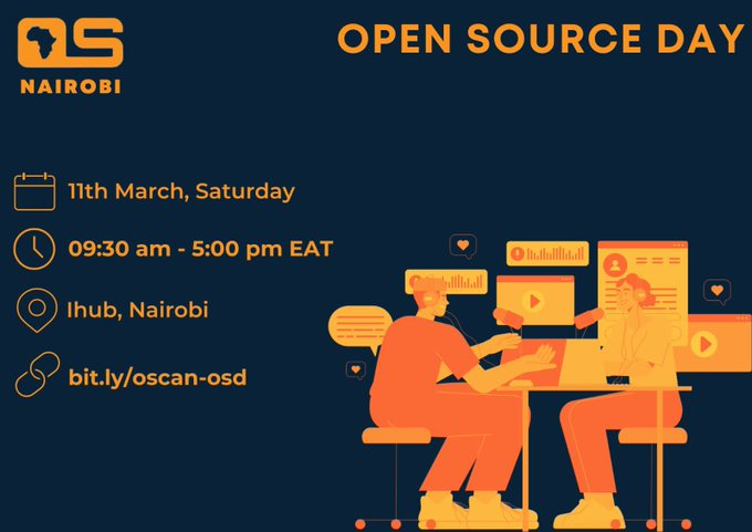 Yes, this is a great excitement to be a partner and to be part of this #OpenSourceDay by @osca_nairobi  
As an open-source community, we value cooperation, exclusivity, and community.
@SpaceYaTech will be in the house, lets's meet tomorrow