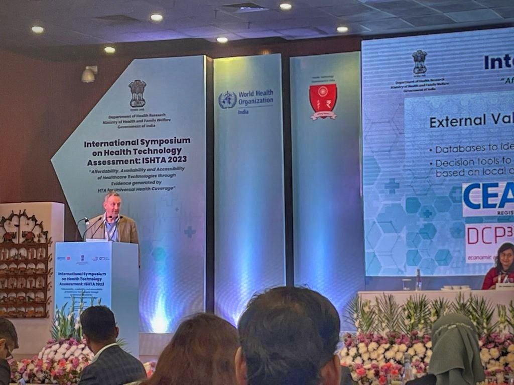 antonystanley09's tweet photo. At the #ISHTA2023 conference, @dollendorf from @TuftsCEVR spoke about the application of economic evaluations, health technology assessments, and the usage of value assessment tools in developing nations.
@ISPORorg @HTAiOrg @DhrHtain @cgdev @WHO https://t.co/SdVXaBJGiK