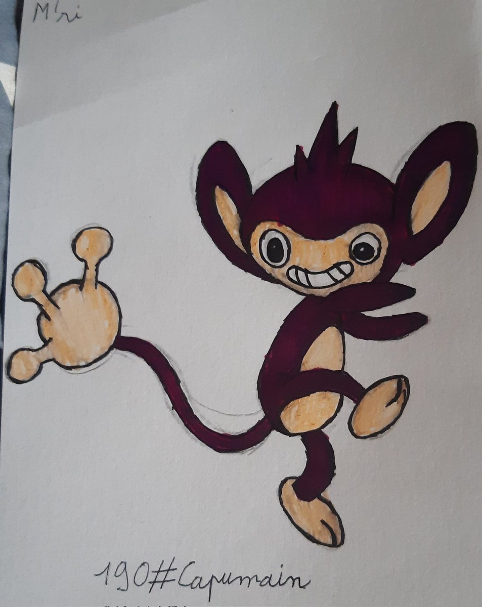 Maillotric1's tweet photo. Un singe farceur ! #pokemon #pokemonart #Capumain #Aipom
Capumain/Aipom
En 31 minutes
434/1008 https://t.co/eXE4HN8uZO