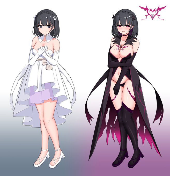 吸血魔女化レイニ嬢
魅了を悪用しちゃうレイニちゃんも見てみたい
#転天 