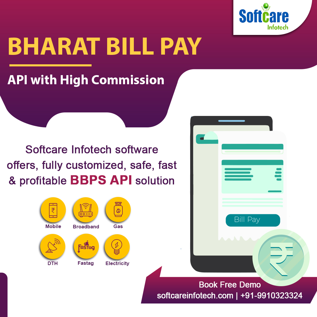 softcareinfotec's tweet image. Integrate with Softcare Infotech BBPS API & offer all online utility bills under a single roof with High Commission.
For a Free Demo Call -+91-9910323324
Book demo Now:- bit.ly/3FTl9rt
#bbps #bbpsbillpay #bbpsapi #billpayment #api #billpayapi #onlinebillpayment