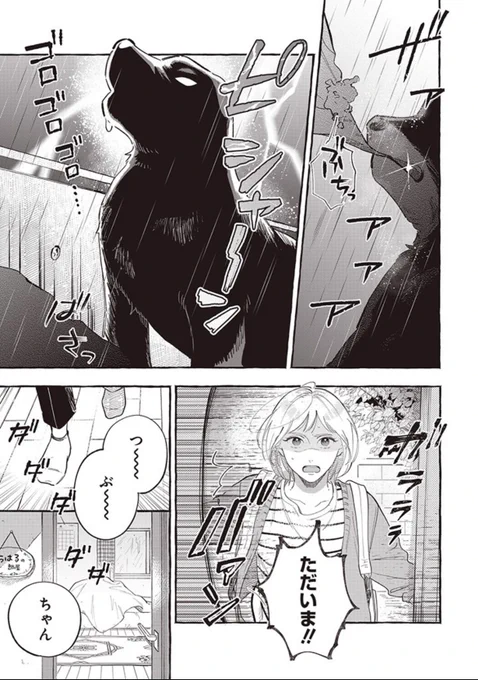 見かけによらない大型犬と小柄女子 