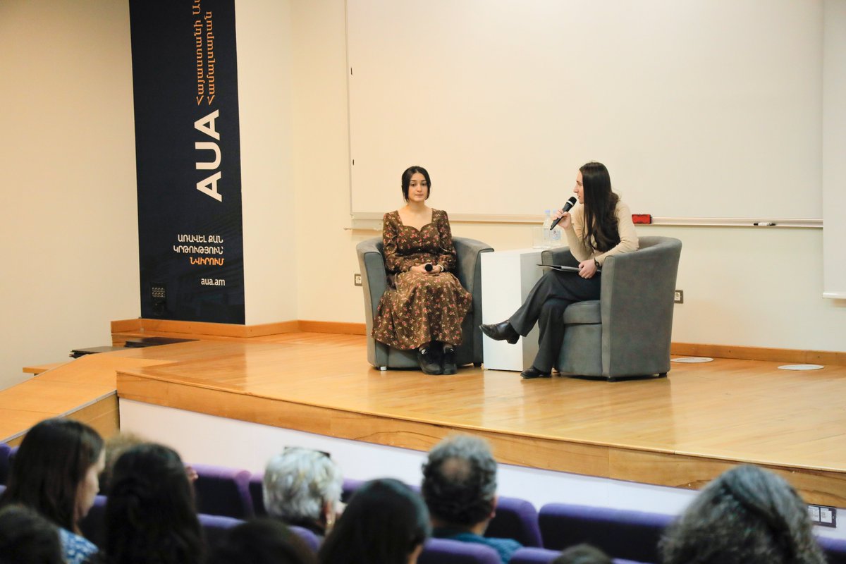 invisiblerepub's tweet photo. The @AUAtweets hosted a screening of INVISIBLE REPUBLIC, after which writer @LikaZakaryan and associate producer @TerKhachatrian took questions from the audience and addressed the humanitarian crisis in #Artsakh (#Karabakh).

🔗WATCH the film at https://t.co/F4GlePHLpL https://t.co/2pf7auvMQf