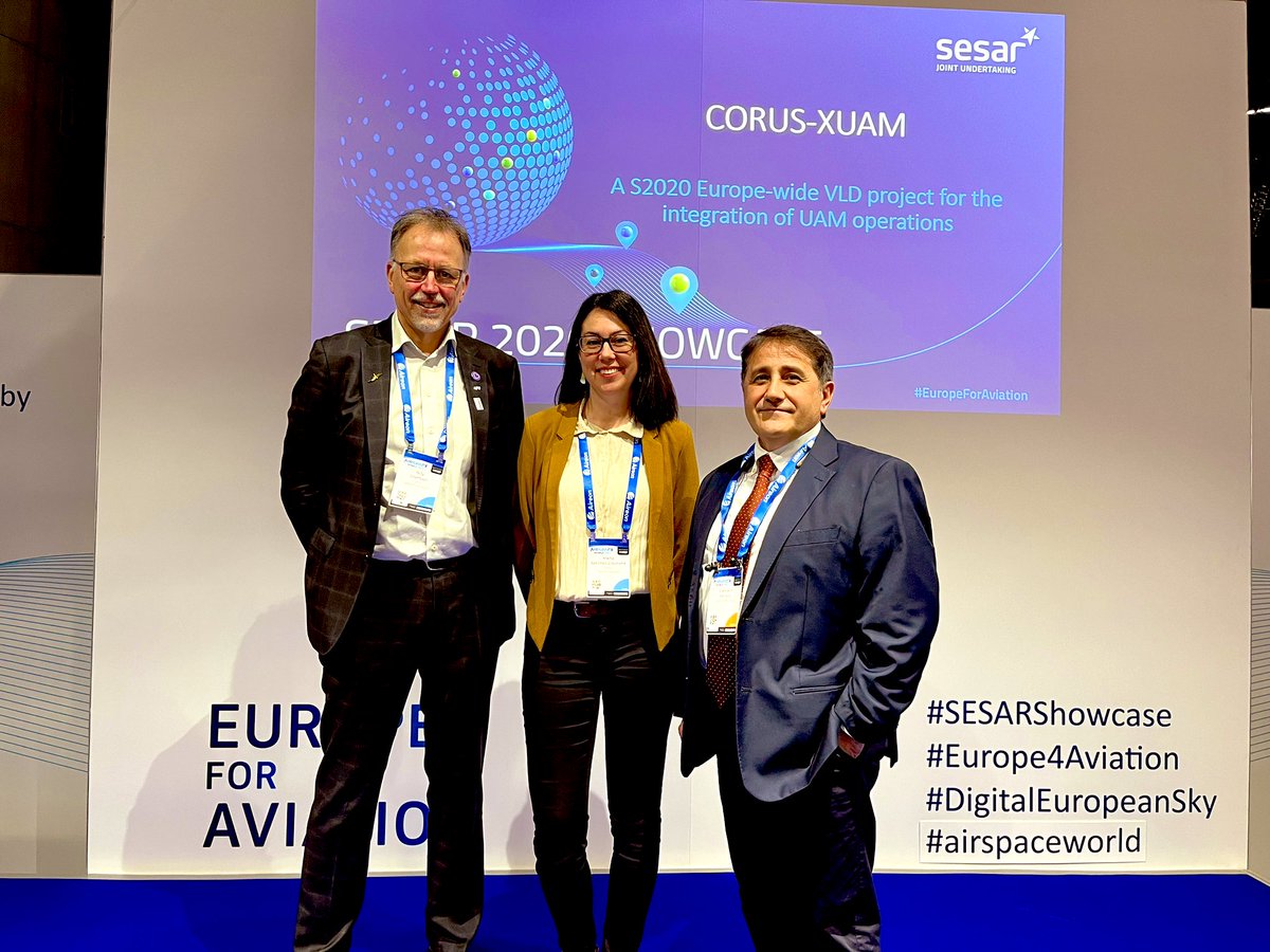 Partners @CORUS_Project are live now at #SESARShowcase #AirspaceWorld presenting results on integrating drones safely into the airspace #Uspace & urban air mobility ⏲️24 months 💡 Concept of operations 👩‍🏭6 demos 🤝30 partners 👇A taste of their work: youtu.be/wLOV7fHz4X8