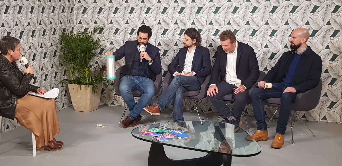 ReseauSATT's tweet photo. Dernier jour sur #GILYON23 ! 🚀

👉 Les #startups #SATT en itw sur Global Industrie TV Channel pour présenter leurs innovations au service de l'#industrie : @VH4vingtreize #Tekimpact #Recycelit #Tortoise 🎙️

👉 L'équipe @ReseauSATT à l'écoute des entreprises sur le stand 2P51 🏠 https://t.co/ZjmWkLe348