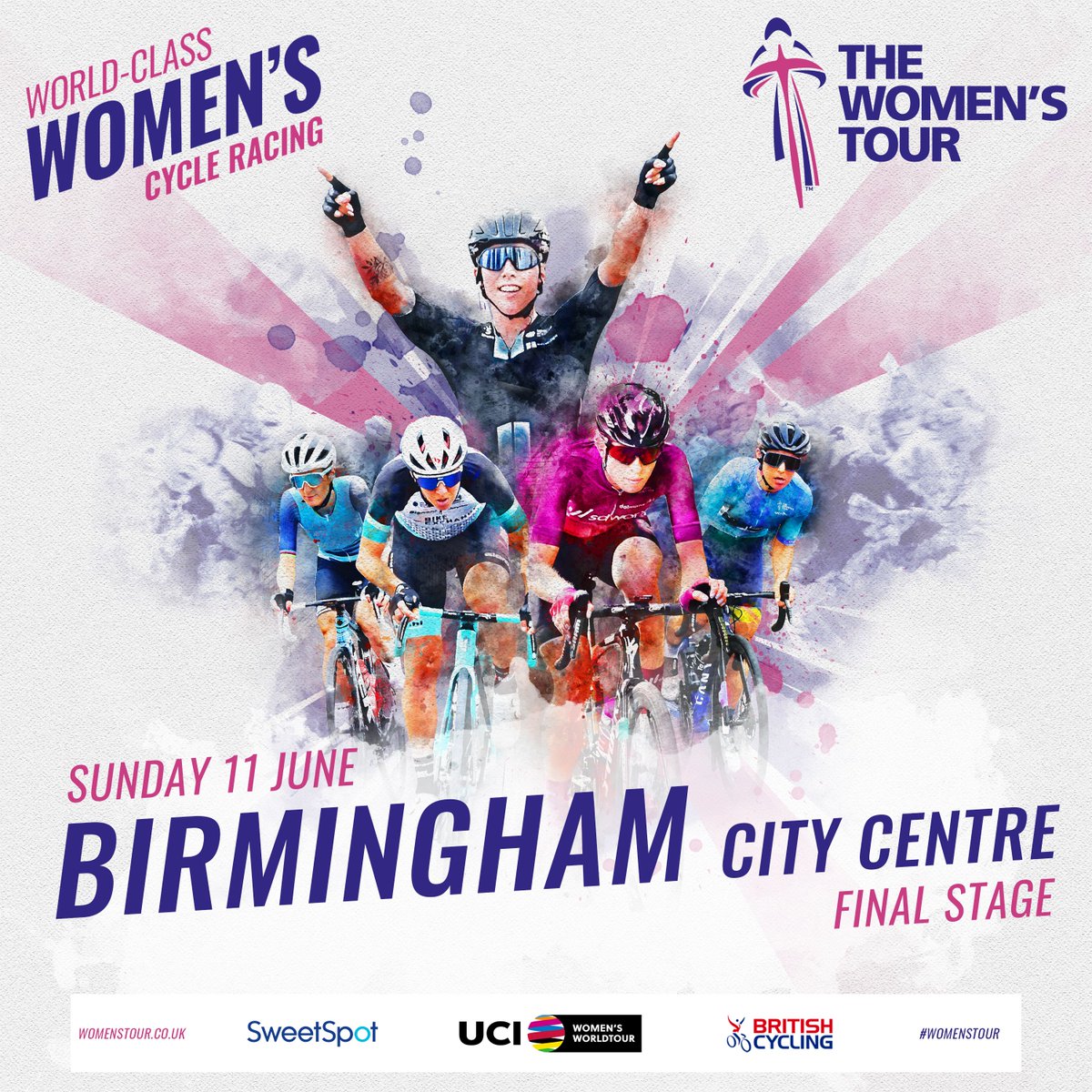 🚴‍♀️ Birmingham is to host the final stage of @thewomenstour this summer 🇬🇧 Britain's leading women's cycle race is heading to the Jewellery Quarter on 11 June 🆓 The free-to-watch race will be part of a community day in St Paul's Square #BeBoldBeBham #WomensTour #UCIWWT